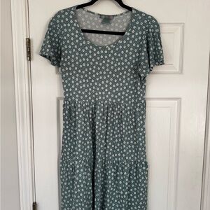 Floral Blue/Green Dress